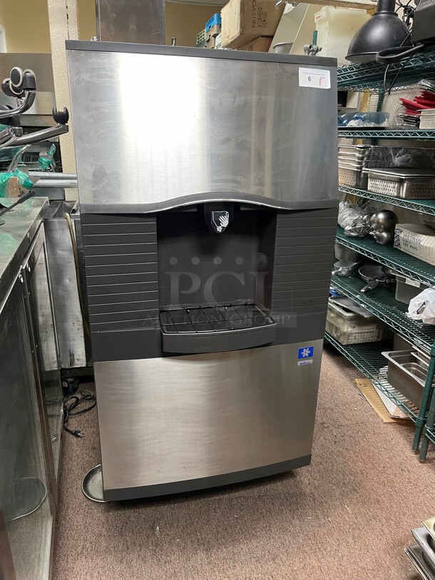 Clean! Manitowoc Ice SPA312 Floor Model Commercial Cube Ice Dispenser - 180 lb Storage, Bucket Fill, 115v NSF Tested and Working!