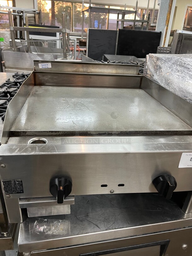 Fully Refurbished! Connerton 24 Inch Commercial Griddle Flat Top Grill NSF Natural Gas Tested and Working!   - Image 4 of 10
