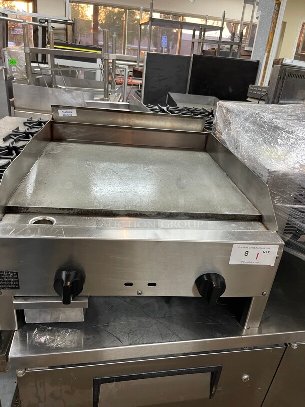 Fully Refurbished! Connerton 24 Inch Commercial Griddle Flat Top Grill NSF Natural Gas Tested and Working!   - Image 5 of 10