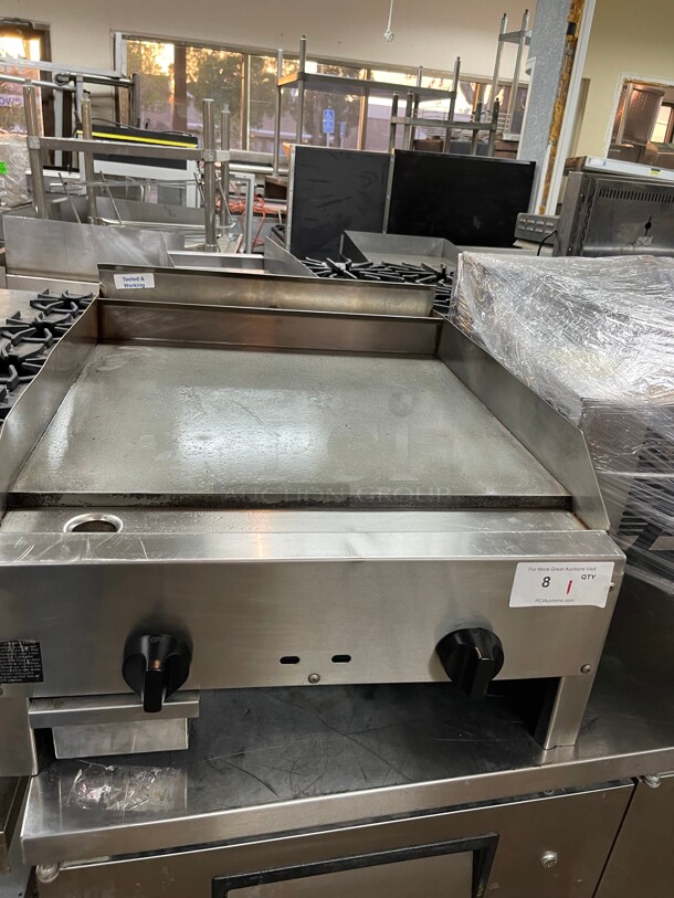 Fully Refurbished! Connerton 24 Inch Commercial Griddle Flat Top Grill NSF Natural Gas Tested and Working!   - Image 6 of 10