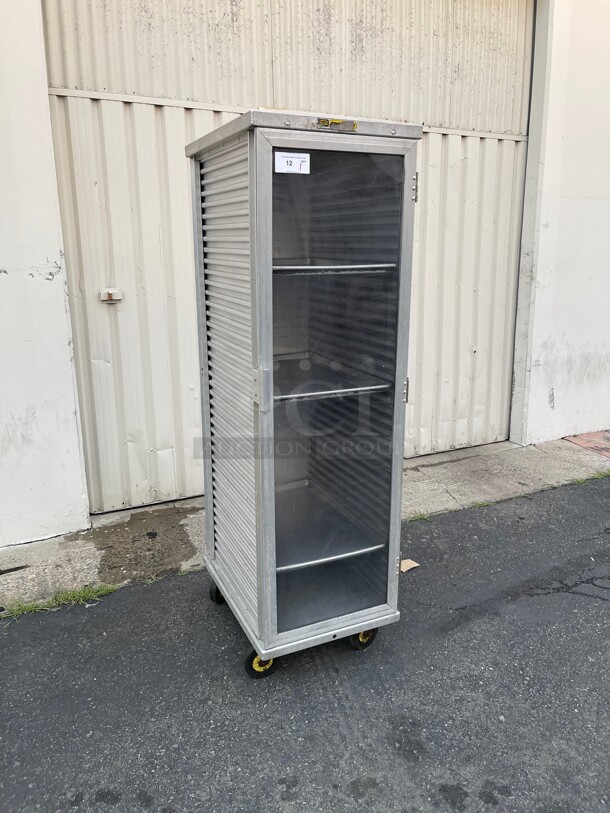 Clean! Cres Cor 100-1841 Aluminum 39 Pan End Load Super-Duty Enclosed Non-Insulated Bun / Sheet Pan Rack NSF  - Image 1 of 11