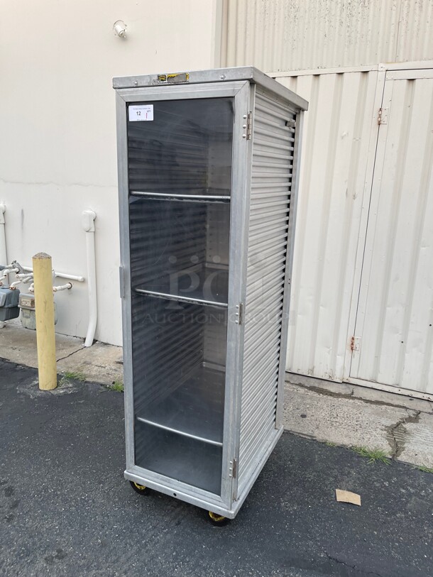 Clean! Cres Cor 100-1841 Aluminum 39 Pan End Load Super-Duty Enclosed Non-Insulated Bun / Sheet Pan Rack NSF  - Image 3 of 11
