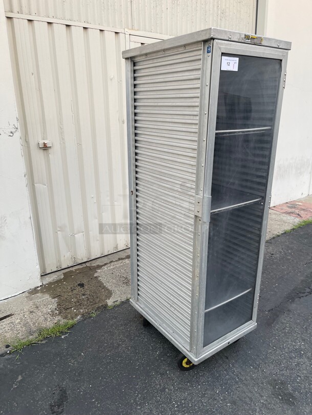 Clean! Cres Cor 100-1841 Aluminum 39 Pan End Load Super-Duty Enclosed Non-Insulated Bun / Sheet Pan Rack NSF  - Image 6 of 11