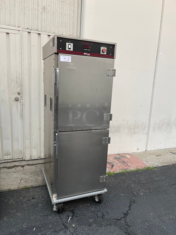 Working! Bevles Full Size Commercial Heated Cabinet Hot Food Bevles NSF  CA70 Warmer Transport NSF 115 Volt Tested and Working!