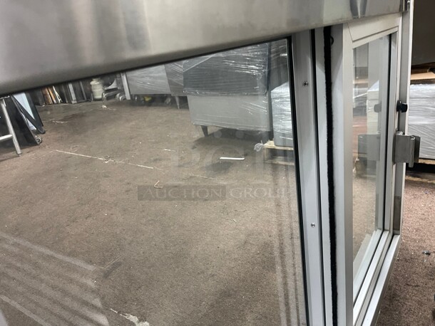 New! Quikserv Model 63 Self-Closing Side Sliding Transaction Window With Insulated Glass 48 inch W x 36 inch H Right Hand Slide NSF  - Image 5 of 10
