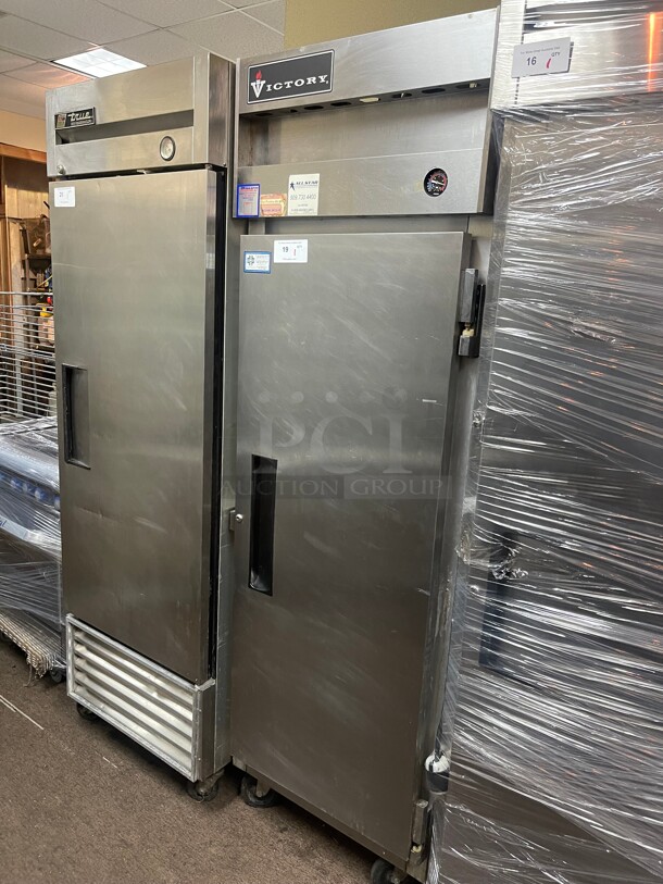 Victory Refrigeration  27 inch  One Section Reach In Refrigerator, (1) Right Hinge Door, 115v NSF - Image 1 of 8