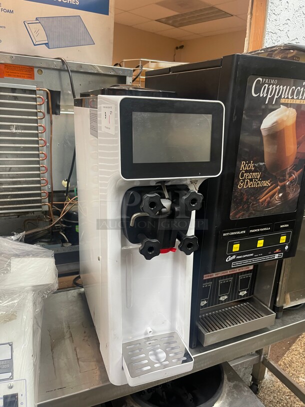 New! Commercial Ice Cream Maker 1000W Countertop Soft Serve Ice Cream Machine 10-15L./H Single Flavor Ice Cream Machine NSF 110 Volt Tested and Working!