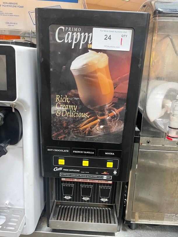 Working! Curtis PC-3D Commercial Cappuccino Machine w/(3) Dispensers, 120v NSF Tested and Working!  - Image 2 of 10