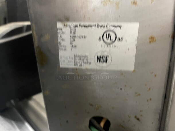 Working! APW Wyott M-95-2 Low Profile Vertical Bun Toaster 220 APW Wyott M-95-2 Low Profile Vertical Bun Toaster Volt NSF Tested and Working! - Image 6 of 9