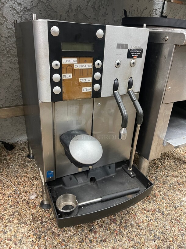 Franke Evolution Basic Commercial Coffee Espresso Machine 4800W 24A missing Bean Hoppers NSF Working! - Image 1 of 11