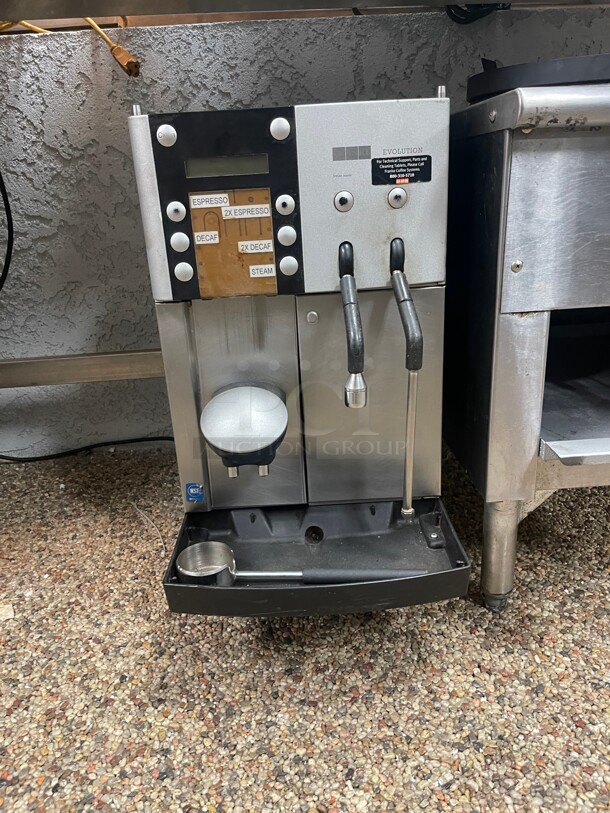 Franke Evolution Basic Commercial Coffee Espresso Machine 4800W 24A missing Bean Hoppers NSF Working! - Image 3 of 11