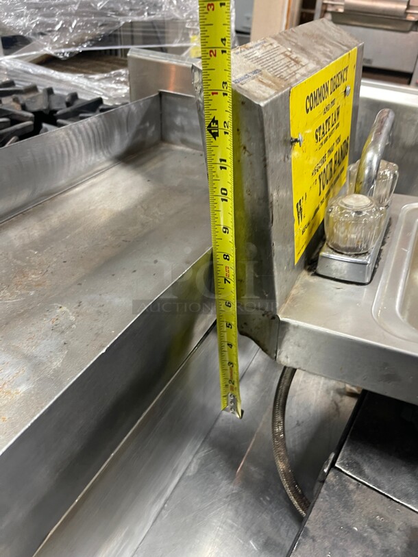 Commercial Stainless Steel Hand Sink With Faucet NSF 12x16x24 - Image 7 of 7
