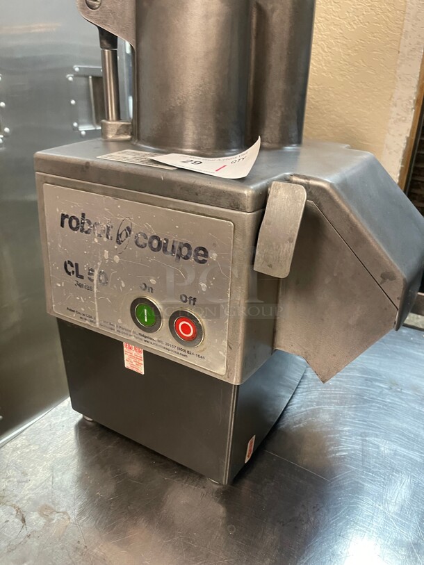 Working! Robot Coupe CL50 Continuous Feed Commercial Food Processor with 2 Discs - 1 1/2 hp NSF 115 Volt Tested and Working - Image 3 of 7