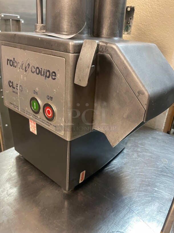 Working! Robot Coupe CL50 Continuous Feed Commercial Food Processor with 2 Discs - 1 1/2 hp NSF 115 Volt Tested and Working - Image 4 of 7