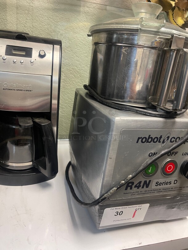 Working! Robot Coupe R4N 4.5 Liter Stainless Steel Cutter/Mixer NSF 220 Volt 3 Phase Tested and Working! - Image 3 of 8