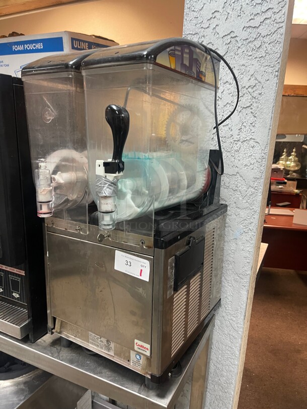 Crathco ID2.2F/ G23-2B LIGHT PANEL Double 2.9 Gallon Commercial Granita / Slushy / Frozen Beverage Machine with Manual Control and Light Panel - 115V NSF Working Missing Parts  - Image 2 of 8