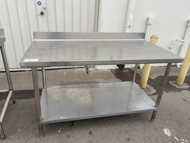 Clean! Fully Stainless Steel Commercial Preparation Work Table NSF  - Image 1 of 7