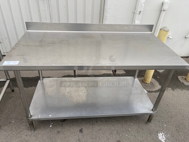 Clean! Fully Stainless Steel Commercial Preparation Work Table NSF  - Image 2 of 7