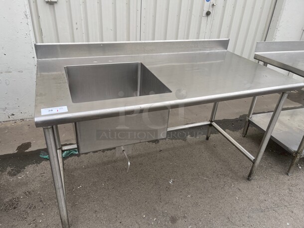 Clean! Fully Stainless Steel Commercial preparation Sink and Work Table NSF  - Image 1 of 6