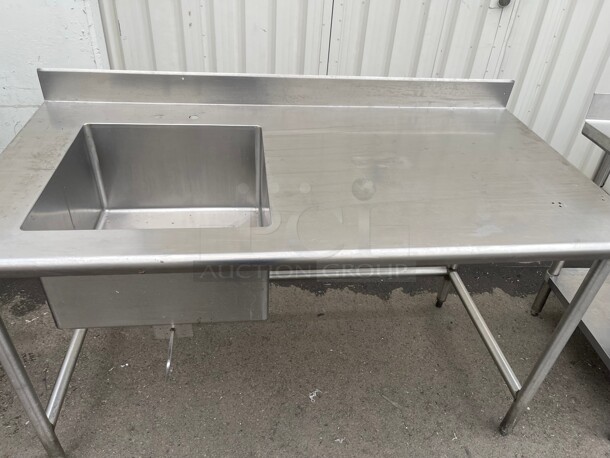 Clean! Fully Stainless Steel Commercial preparation Sink and Work Table NSF  - Image 3 of 6