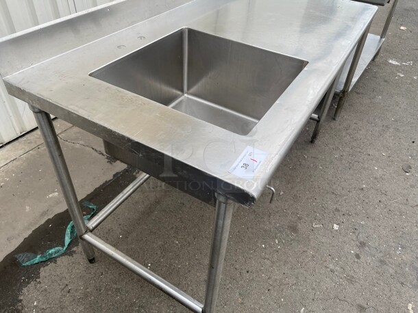 Clean! Fully Stainless Steel Commercial preparation Sink and Work Table NSF  - Image 5 of 6
