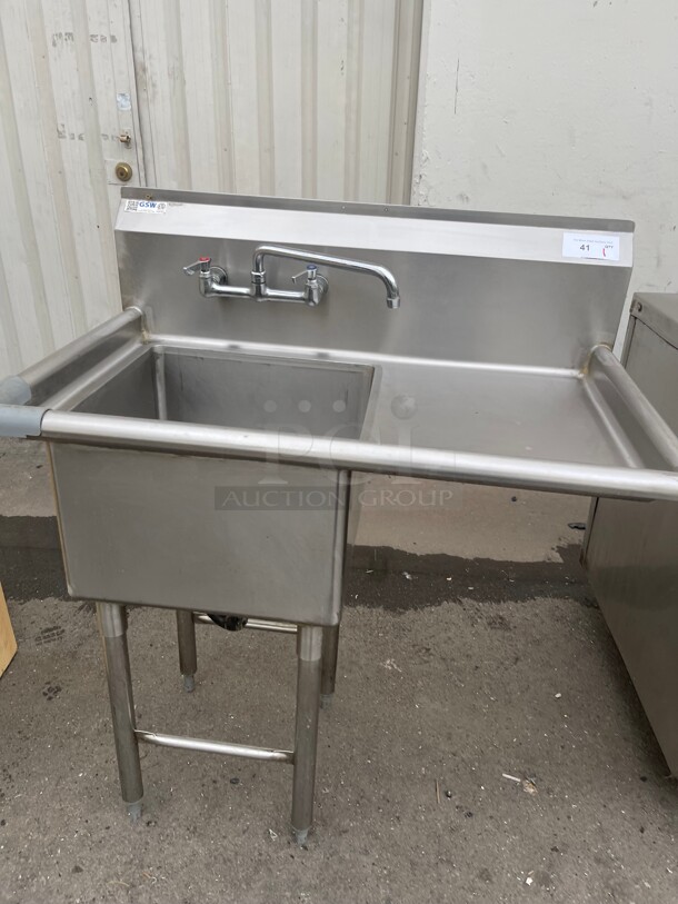 Clean! GSW Fully Stainless Steel Commercial Prep Vegetable sink NSF  - Image 2 of 8