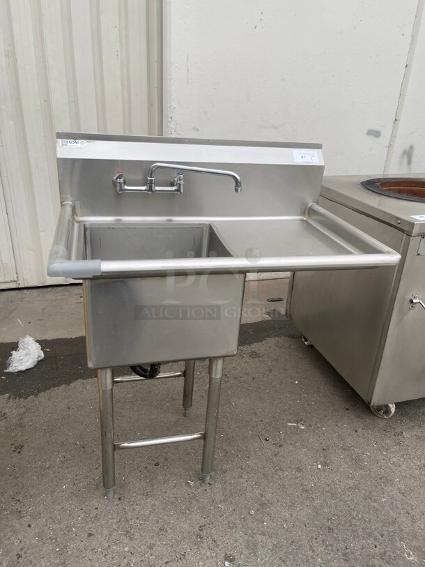 Clean! GSW Fully Stainless Steel Commercial Prep Vegetable sink NSF  - Image 3 of 8