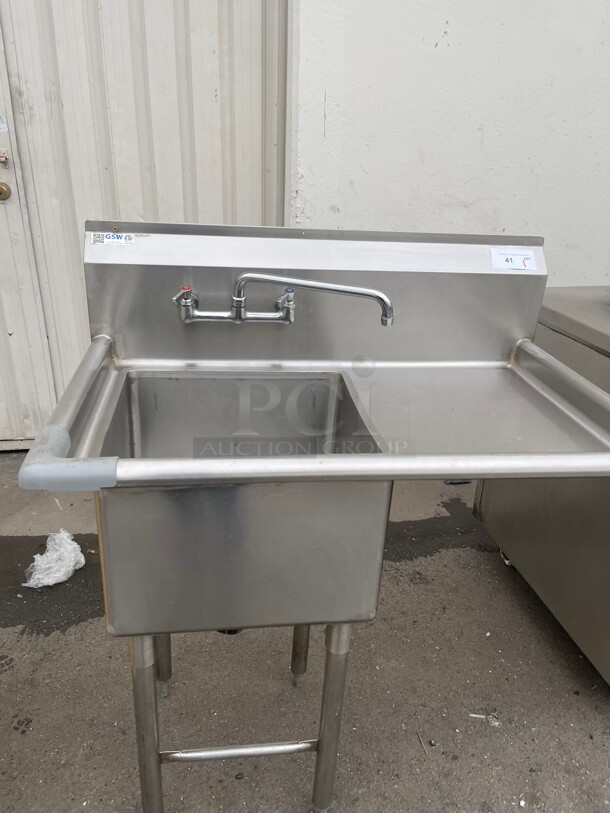 Clean! GSW Fully Stainless Steel Commercial Prep Vegetable sink NSF  - Image 4 of 8