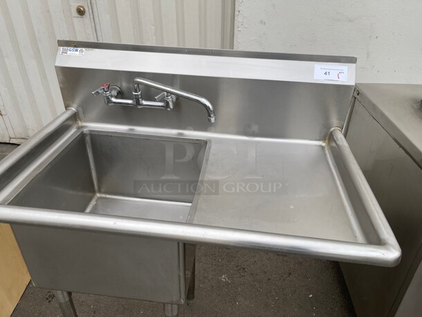 Clean! GSW Fully Stainless Steel Commercial Prep Vegetable sink NSF  - Image 5 of 8