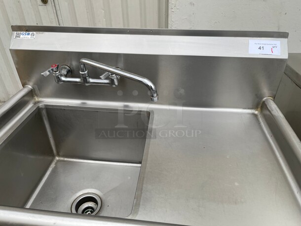 Clean! GSW Fully Stainless Steel Commercial Prep Vegetable sink NSF  - Image 6 of 8