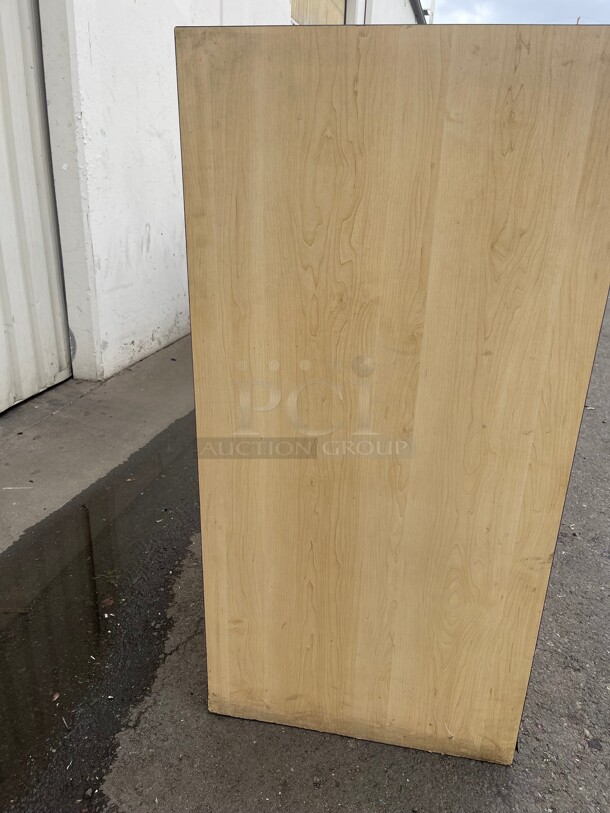 Clean! Mable Wood Trash Receptacles NSF   - Image 7 of 8