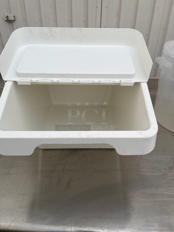 New! 10 Gallon Plastic Ingredient Bin & Flip Top Lid NSF  - Image 5 of 8