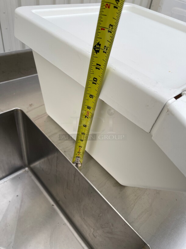 New! 10 Gallon Plastic Ingredient Bin & Flip Top Lid NSF  - Image 8 of 8