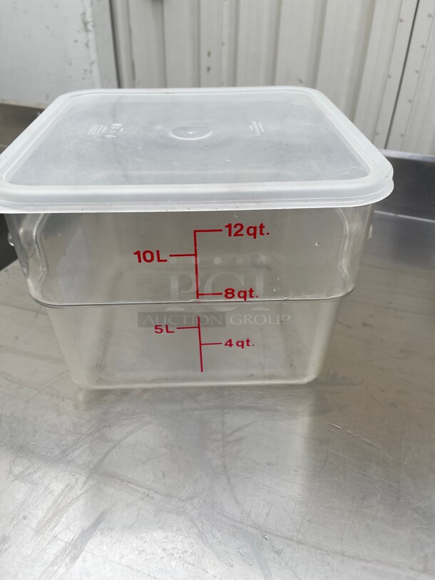 Clean! Cambro® Square Food Storage Containers - 12 Quart - Image 2 of 7