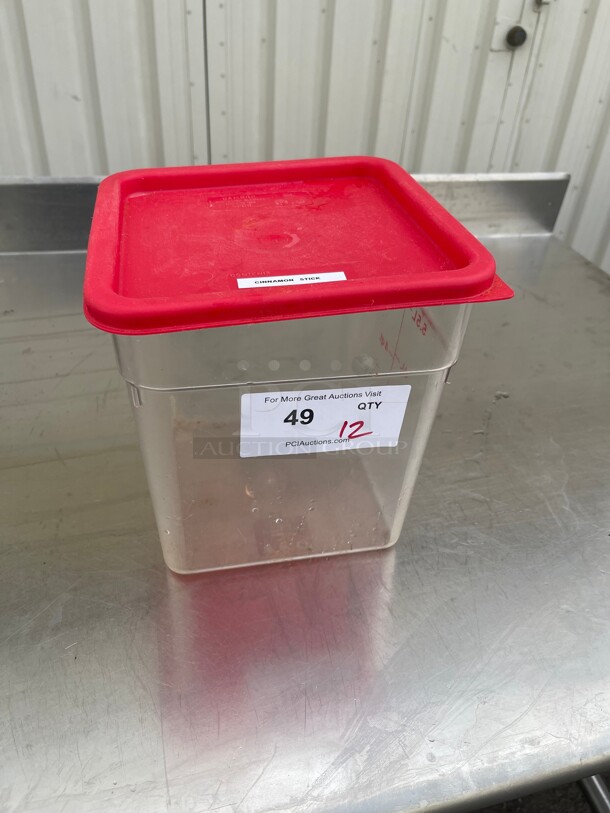 Clean! Cambro® Square Food Storage Containers - 8 Quart