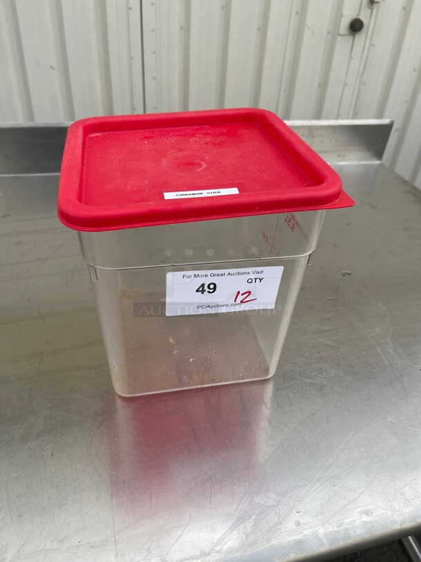 Clean! Cambro® Square Food Storage Containers - 8 Quart - Image 1 of 4