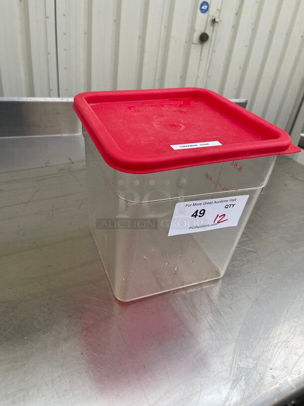 Clean! Cambro® Square Food Storage Containers - 8 Quart - Image 2 of 4