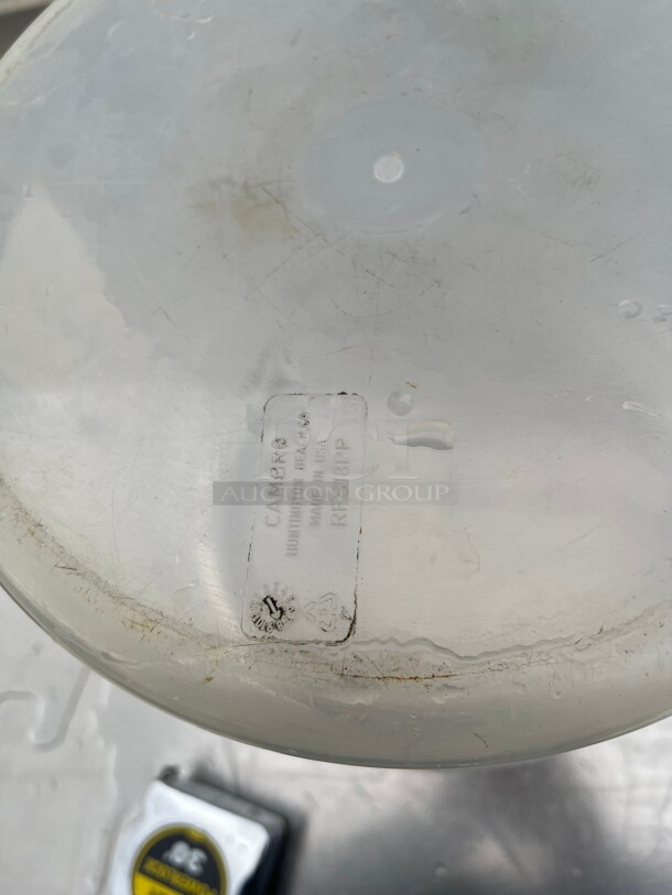 Clean! Commercial Cambro 18 Qt Clear Round Storage Container NSF - Image 6 of 6