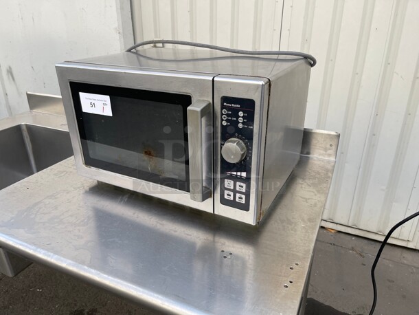 Working! Amana Menumaster RCS10DSE Microwave, 120V, 1000 Watt, 1.2 Cu Ft, Stainless Steel, Commercial NSF 115 Volt Tested and Working! - Image 2 of 9