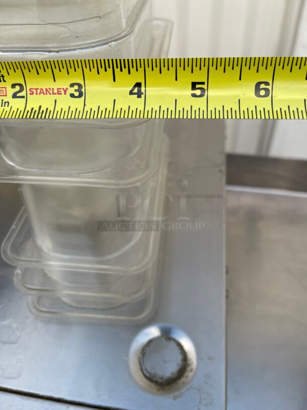 Cambro Camwear 1/8 Size Clear Polycarbonate Food Pan - 4 inch Deep NSF - Image 6 of 7