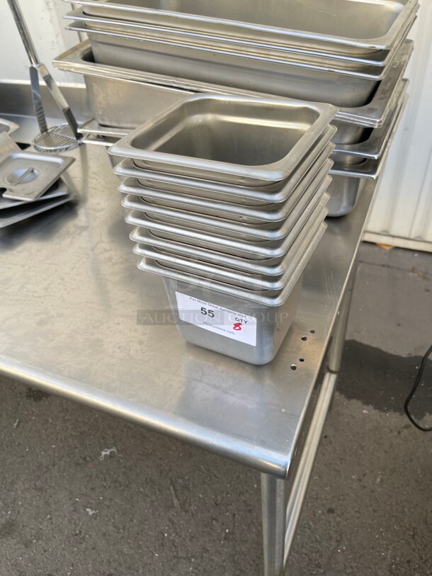 Cambro 64CW135 Camwear 1/6 Size Stainless  Food Pan - 4 inch Deep - Image 3 of 7