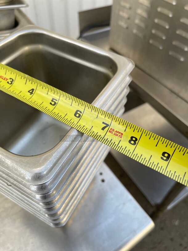 Cambro 64CW135 Camwear 1/6 Size Stainless  Food Pan - 4 inch Deep - Image 6 of 7