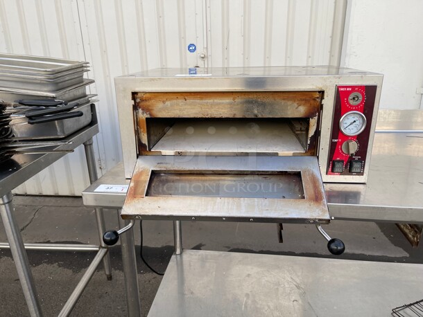 Working! Avantco DPO-18-S Commercial Single Deck Countertop Pizza/Bakery Oven - 1700W, 120V NSF Tested and Working - Image 5 of 7