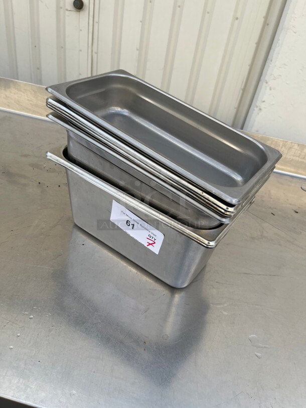 Choice 1/3 Size 6 inch Deep 24 Gauge Anti-Jam Stainless Steel Steam Table / Hotel Pan NSF - Image 1 of 8