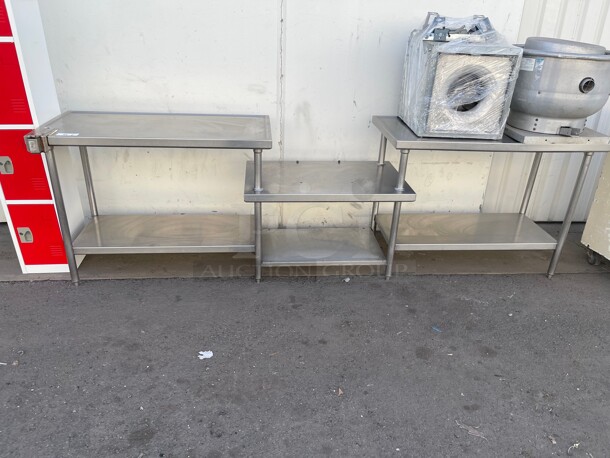 Clean! Two Levels Fully Stainless Steel Commercial Table NSF  - Image 2 of 9