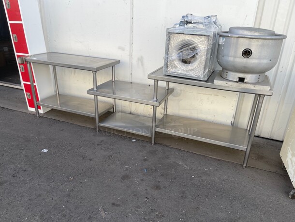 Clean! Two Levels Fully Stainless Steel Commercial Table NSF  - Image 3 of 9