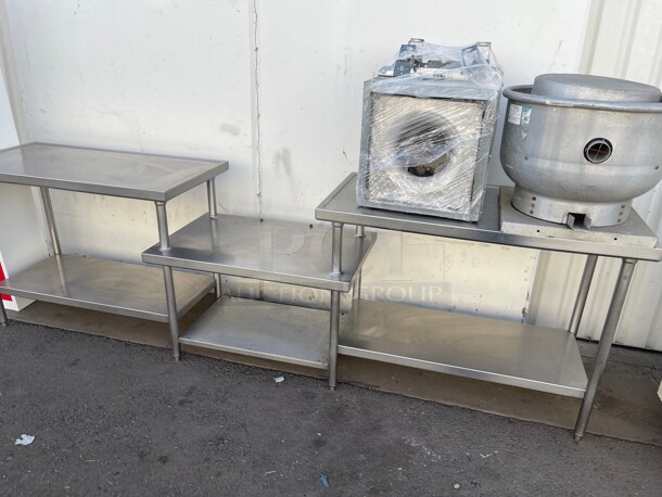 Clean! Two Levels Fully Stainless Steel Commercial Table NSF  - Image 4 of 9