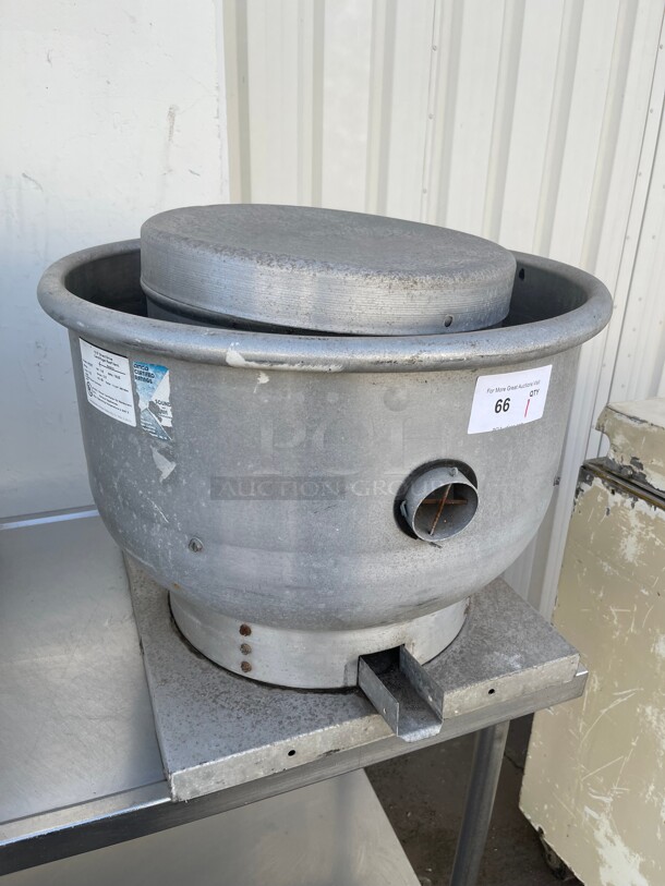 Working! Dayton 4HZ37 Commercial Centrifugal Direct-Drive Upblast Exhaust Ventilator 115 Volt NSF Tested and Working! - Image 2 of 6