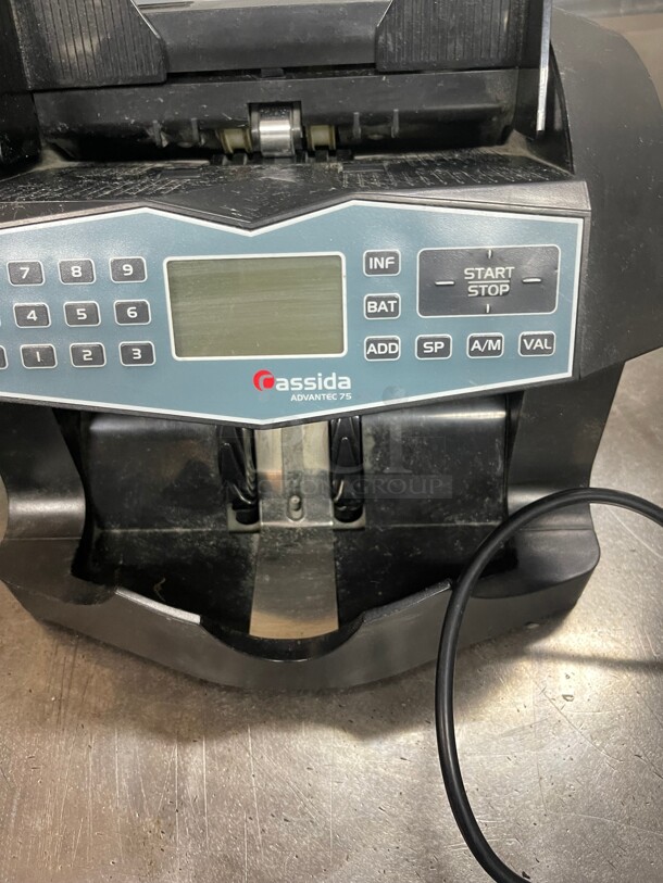 Working! Cassida Advantec-75 Advanced Commercial Currency Counter NSF 115 Volt Tested and Working! - Image 6 of 6
