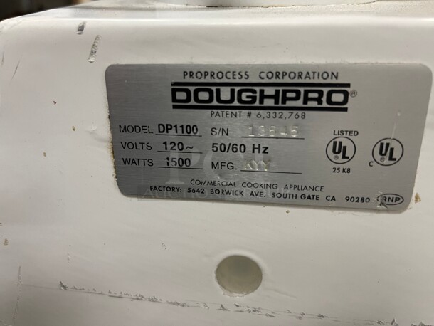 Working! DOUGHPRO Commercial DOUGH PRESS MODEL NUMBER DP 1100 , Pizza , Naan , Tortillas NSF 115 Volt Tested and Working!
 - Image 9 of 9